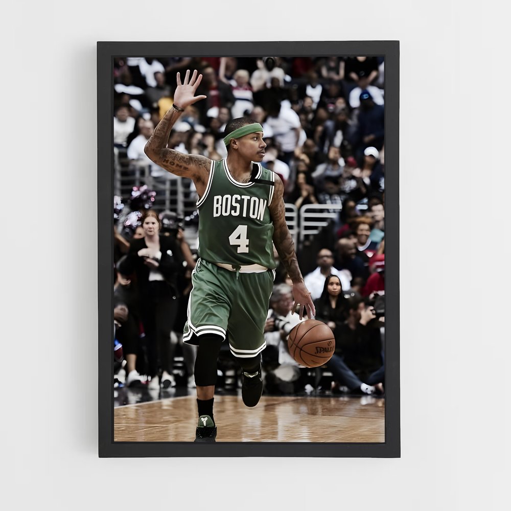 Poster Isiah en Action – affiche Basketball (vue 2)